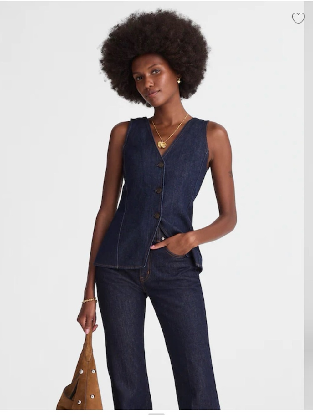 Madewell Denim Cutaway Vest